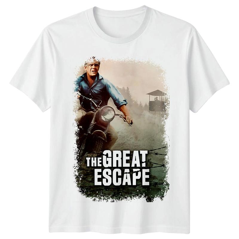 The Great Escape (1963) Movie Poster Inspired Unisex T-Shirt Retro 60s Tee Unisex
