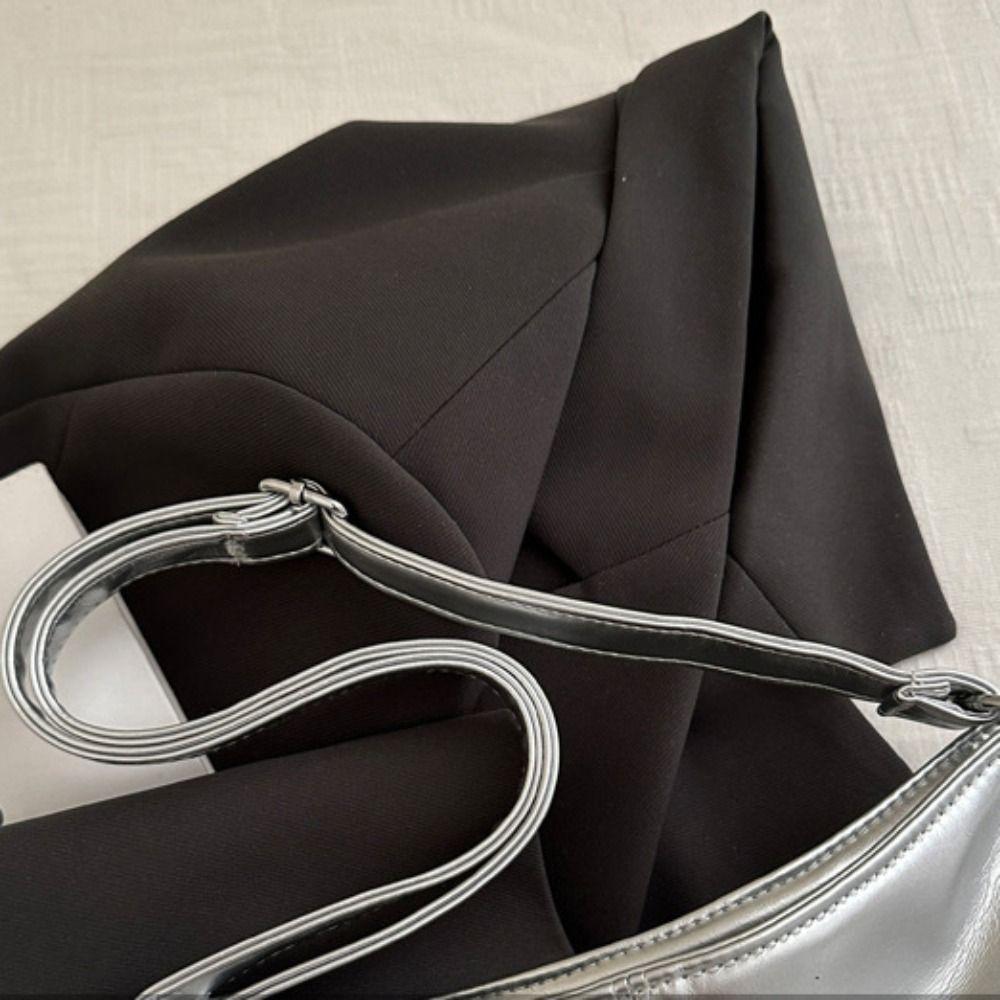 Korean Style PU Underarm Bag Large Capacity Shoulder Bag Portable Multi-Pouch Tote Bag Girls