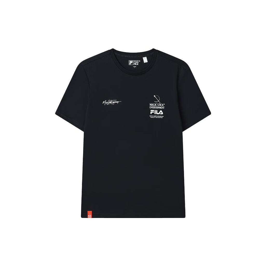 

FILA Printed Letter Crew Neck Pullover American Vintage Short Sleeve T-Shirt Men Tops Blue F11M319101F-NV M