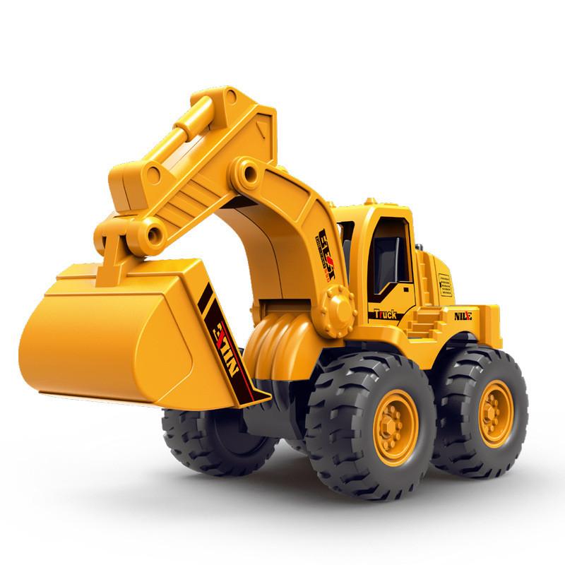 Excavator Bulldozer Kids Inertia Construction Car Toy With Interactive Component