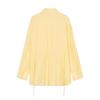 Womens Loose Long Sleeve Shirt Sun Protection Casual Street Style Top Pure Color Button Front