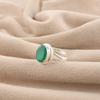 Green Onyx Gemstone 925 Sterling Silver Handmade Jewelry Partywear Ring For Gift RR-80-17