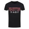 Led Zeppelin T-Shirt Logos & Symbole Rockband Neu Schwarz Offiziell
