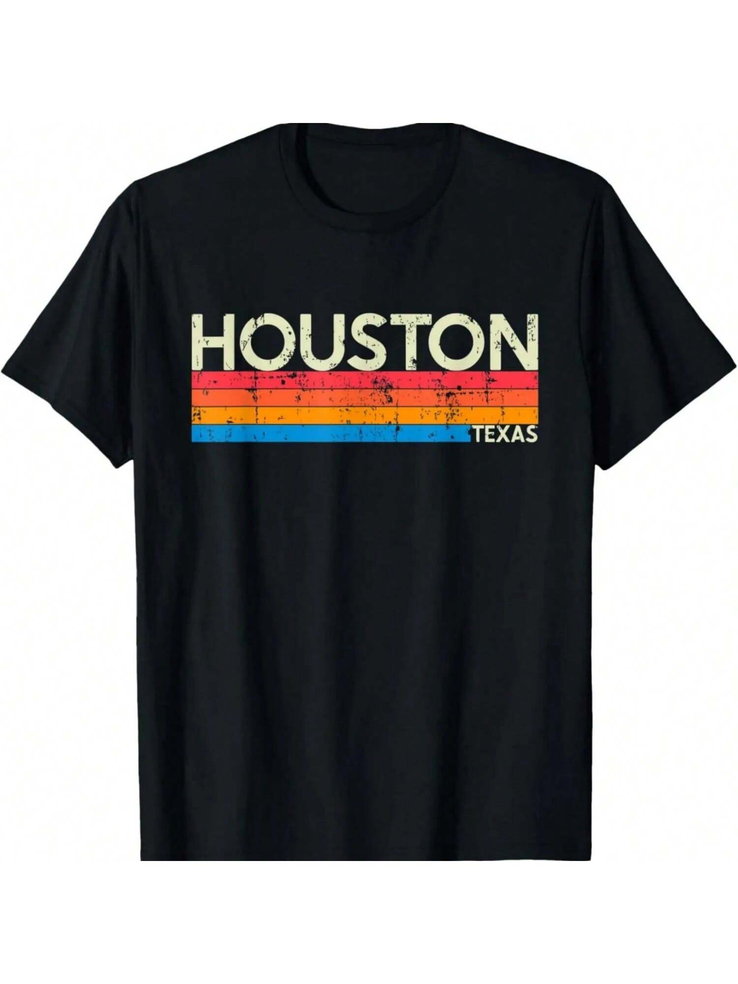 

Vintage Retro Houston Texas Distressed Souvenir XXXXXL чорний