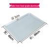 Aluminum Rectangular Baking Pan for Bread, Cake, and Mooncake - 60x40cm 