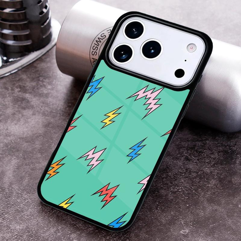 Lightning Polka Dots Star Cute Phone Case for iPhone 17 16 15 Pro Max Air 14 13 12 11 Plus Shockproof Capa Cover