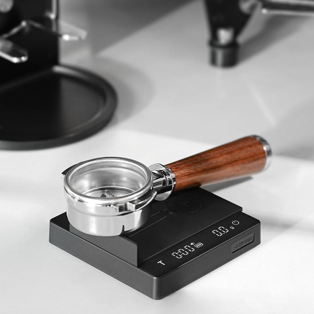MHW-3BOMBER ES6027B-OS Rechargeable Electronic Coffee Scale, Digital Scale with Timer, 2-Mode Drip Scale, Measuring Instrument, 0.1g-2000g, Kitchen Sc