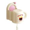 No Punching Wall Hanging Toothbrush Cup Holder Bathroom Dopamine Toilet Plastic Suction Cup Toothbrush Cup Storage Rack