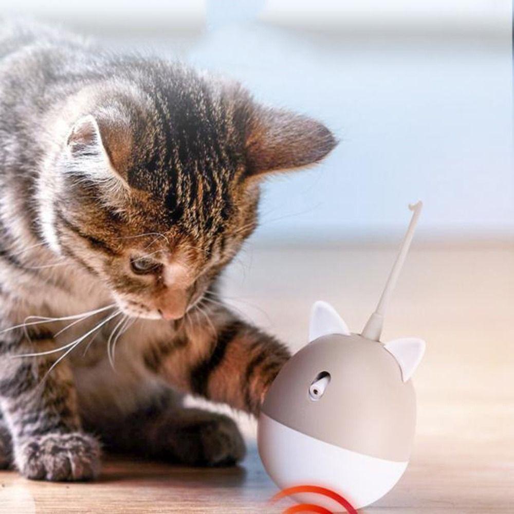 USB Rechargeable Smart Rotating Cat Toys Electric Kitten Rotating Toy  Relieve Boredom