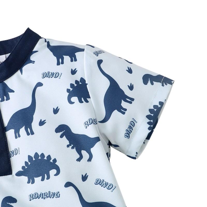 Toddler Boy Clothes Little Boys Summer Outfits Short Sleeve Clothing Dinosaur T-Shirt & Shorts Sets