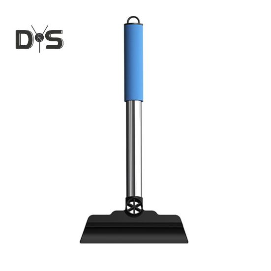 

Автомобильный скребок для льда, портативный инструмент для чистки с нескользящей ручкой, компактный портативный автомобильный скребок для снега и льда синий