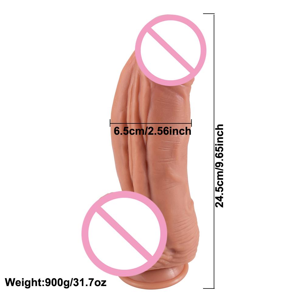 Huge Thick Realistic Dildo for Women Masturbation with Strong Suction Cup G-spot Clitoris Stimulator Anal Butt Plug Adult Sex Toys for Men Female 18+