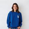 New MLB Base Logo Sweatshirts Unisex Blue 3AMTB0121-07BLD