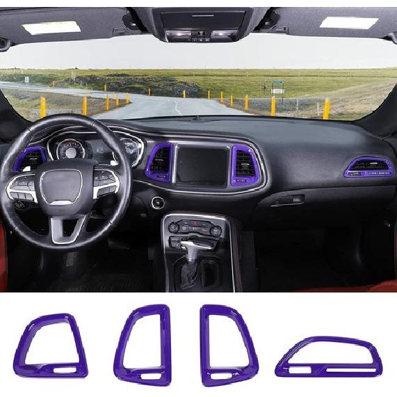 For Challenger Center Consoles AC Outlet Vent Trim fit Dodge Challenger Purple