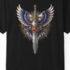 Geflügeltes Camelot Schwertwappen Shirt • Mittelalterliche Fantasy Rittercore T-Shirt (Comfort Colors 1717)