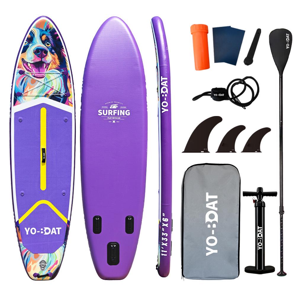 Cross-Border Inflatable Paddleboard - "My Boat Funkee" Surfboard SUP Design