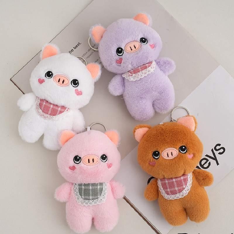 Cute Plush Pig Keychain Pendant Piggy Stuffed Doll Wedding Sprinkler Doll Gift