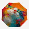 Abstract Art, Colorful Painting- Automatic Umbrella, Four Seasons Portable Folding Umbrella, Suitable for Men and Women, Travel, Daily Compa