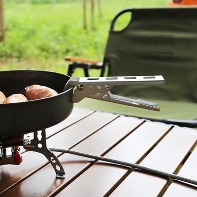 Outdoor Camping Anti-Verbrühungs-Pfannenklemme Wandern Kochen Picknick Wandern Küchenschüssel Geschirr Pfanne Anti-Verbrühungs-Clip Küchenzubehör