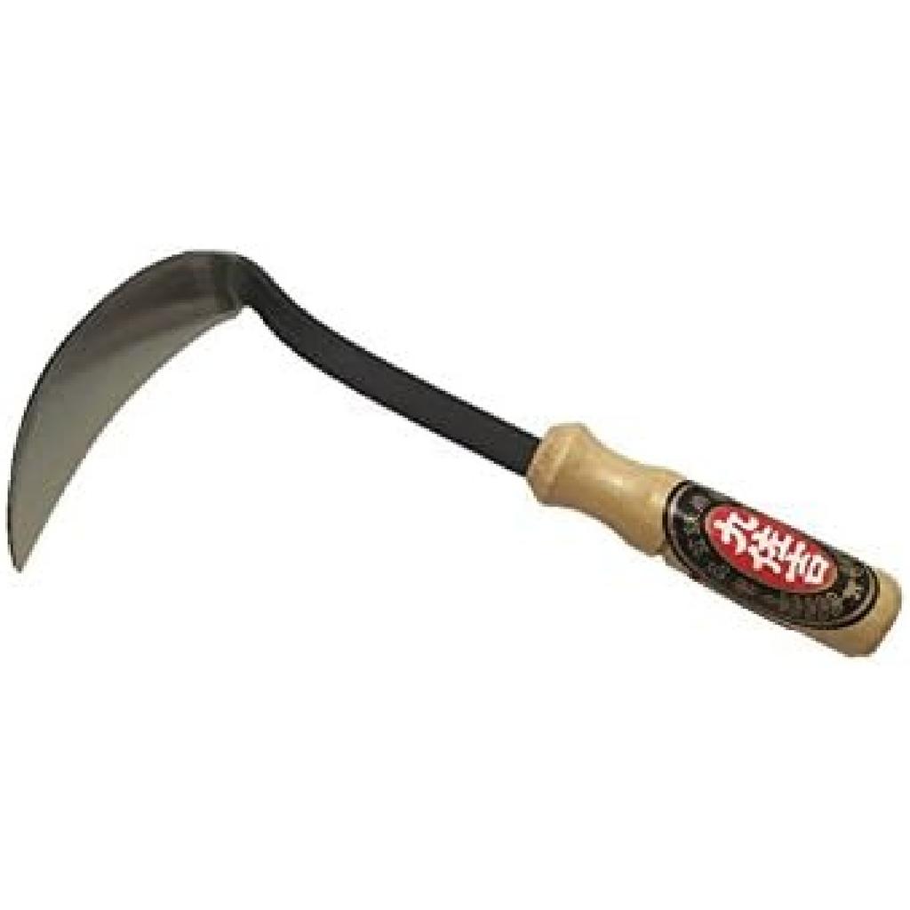 BlueArrowExpress Kana Hoe 217 Japanese Garden Tool - Hand Hoe/Sickle Is Perfect for Weeding and Cultivating. The Blade Edge Is Very Sharp.