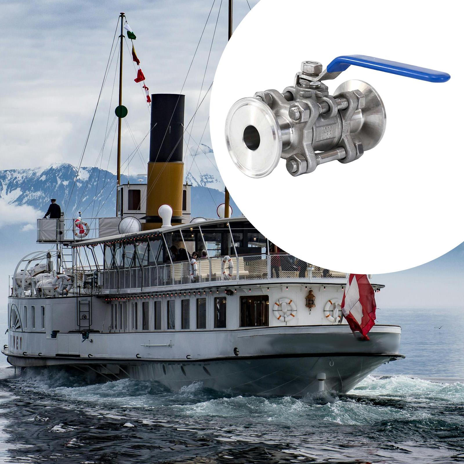 

Ball Valve Quick Clamp Multipurpose Compact Sturdy,Easy Installation,Manual Lightweight Stainless