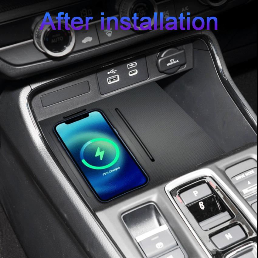 New! Car Wireless Charger For Honda CR-V CRV 6th 2025 2024 Accessories Interior Special Mobile Phone Fast Charging Plate Panel