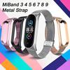 Kovový řemínek pro Xiaomi Band 10 9 8 7 6 5 Řemínek Vodotěsný náramek Náhradní řemínek pro Mi Band 3 4 Řemínek Příslušenství
