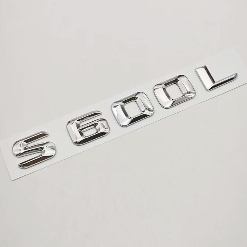 SXFA2 3D ABS Car Letters Logo S500L S600L Badge Sticker Emblem Decals For Mercedes Benz S Class S500L S600L V221 V222 Tail Accessories
