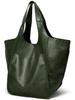 Retro European & American Soft Leather Large-Capacity Women's Tote Bag