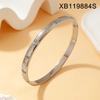 Diamond Inlaid Luxury Titanium Steel Bracelet – Gold Plated, Simple & Stylish Design