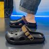 Fashion Men Clogs Summer Slippers Buckle Design Beach Sandals Soft Garden Shoes Casual Outdoor Slides Breathable Slippers Home Shoes