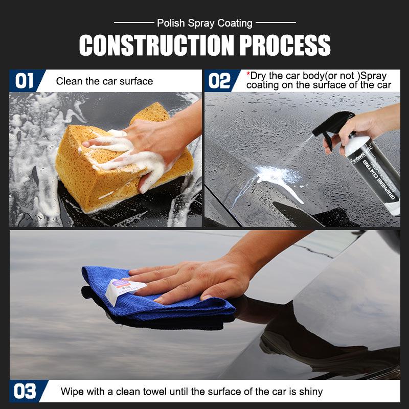Graphene Nano Car Paint Coating Spray - Crystal Glaze & Sealant Wax
