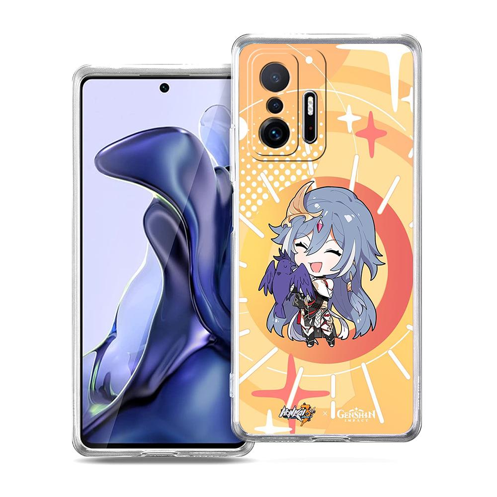 Cute Honkai Impact 3rd Game Phone Case For Xiaomi 14 13 12 Lite Mi 11 11X 13T 12T For Poco X5 X4 X3 NFC F5 F4 M4 Pro 5G Cover