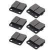 6pcs Brake Pads Set 1UY W0046 00 00 Metal Front and Rear Brake Pads for Warrior 350 YFM350 1989‑2004