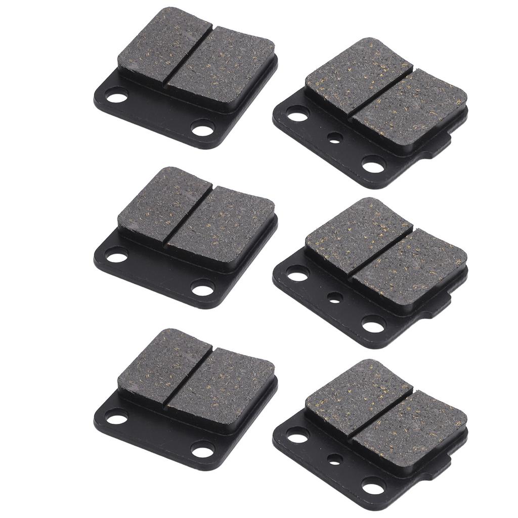 6pcs Brake Pads Set 1UY W0046 00 00 Metal Front and Rear Brake Pads for Warrior 350 YFM350 1989‑2004
