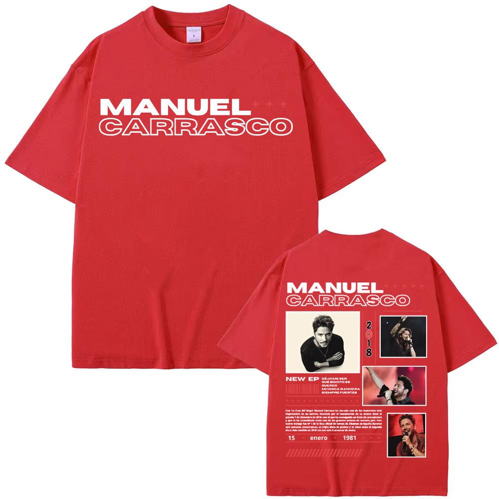 Rapper Manuel Carrasco Album Tour Cover T Shirt Men's Women Fashion Hip Hop Vintage T Shirts Summer Pop Art High Quality T-shirt