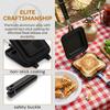 Sandwich Maker, Non-Stick Aluminum Grilled Pancake Flip Pan with Handle, Cheese Frying