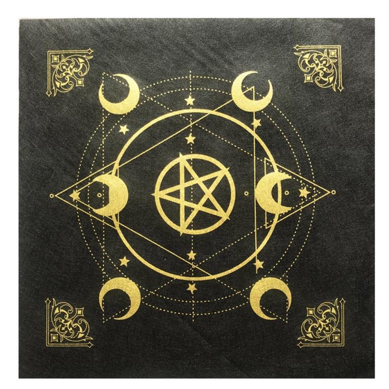 Tarot Card Special Tablecloth Board Game Fortune Astrology Velvet Card Pad Pentagram Divination Altar Cloth