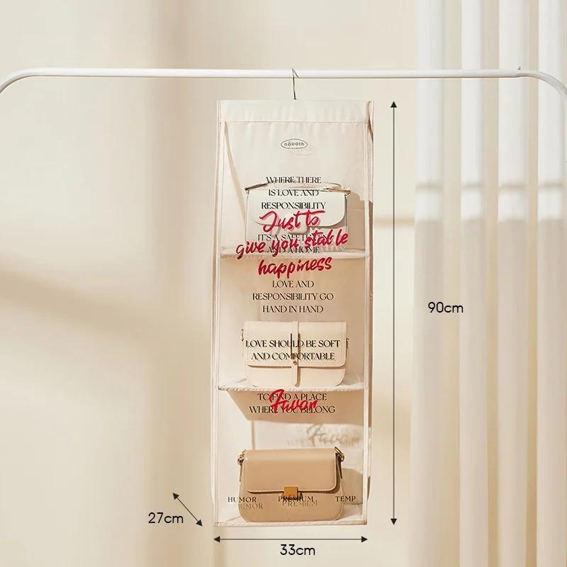 

Подвесной органайзер для сумок, шкафа, прозрачная сумка для хранения, дверная настенная прозрачная сумка для обуви, вешалка, сумка-органайзер