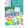 Children Logic Puzzle Tangram Toys Montessori Thinking Educational Games Matching Puzzle Brain Game Letter Animal Jigsaw for Kid