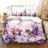 Assault Lily Bouquet Bedding Set Single Twin Printed Bed Set With Pillowcase Bed Duvet Cover Single Double Queen Super King Size