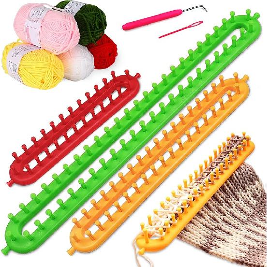 

Набор вязальных станков Coopay для детей Шарф Плед Шаль 3 Sizes Knitting Loom Kit