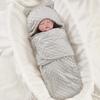 Copertina Swaddle per Neonato Invernale a Doppio Strato in Pile Sacco Nanna per Bambino Avvolgitore Anti-Calcio Neonati 0-12 Mesi
