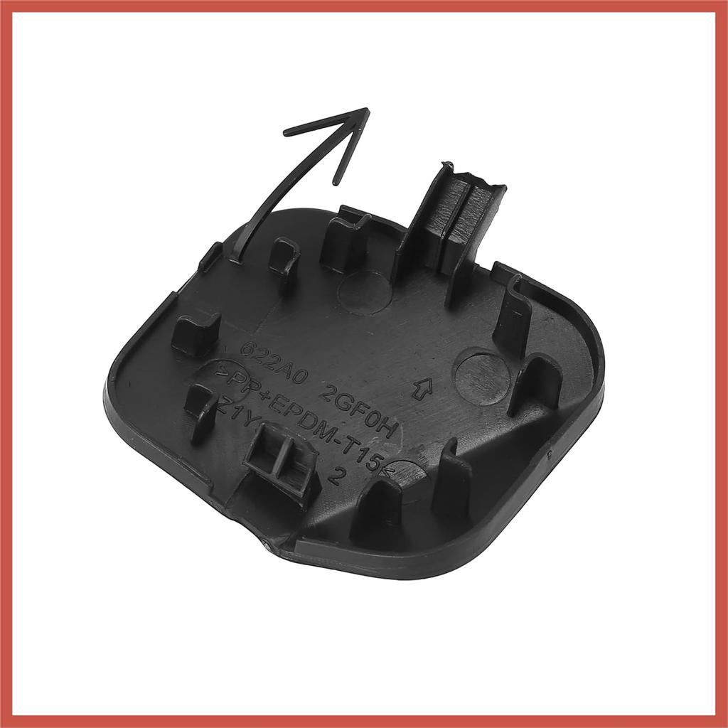 ACROPIX Black Front Right Bumper Tow Hook Towing Eye Cover Cap Replacement 622A0-9HS0A for Nissan Altima 2016-2018 Car Parts