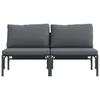 Garden Furniture with Cushions 2 Pieces Anthracite 80 X 80 X 71 Cm Steel
