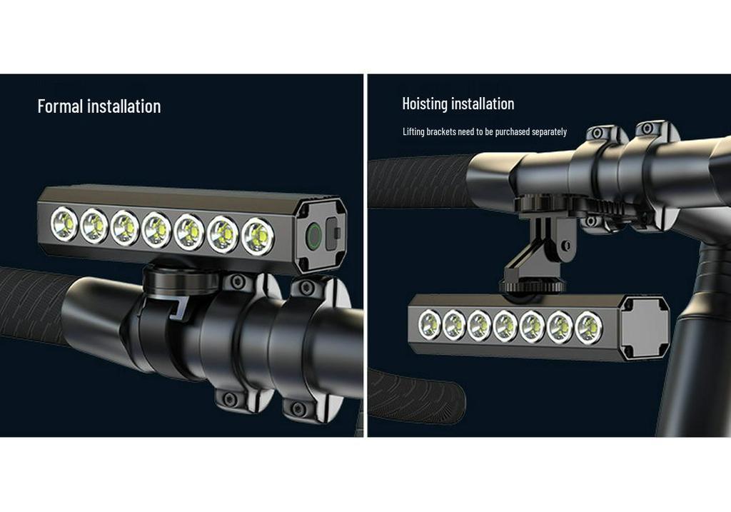 ESLNF High Lumen Multi-LED Aluminum Bicycle Headlight