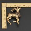 2PCS New Vintage Pure Copper Deer Ornaments A Pair of Solid Brass Sika Deer Elk Living Room Ornaments Home Decoration