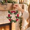 Lightweight Felt Inch Christmas Party Props 8 Handmade Berry Holly Wreath Hanging Wreath for Front