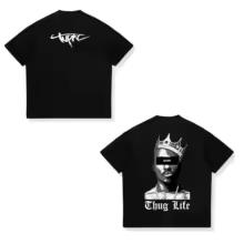 1Hot Cotton 2Pac Printed Summer T-shirt Rapper Tupac Streetwear Y2K Casual Short Sleeve Tee for Men Women Kid T-shirts Loose Top 5