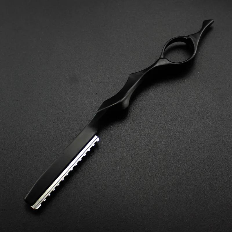 Sharp Barber Razors Blade Hair Razor Face Shaver Cut Hair Cutting Fine Thinning Trimming Alloy Shaving Knife Hairdresser Tools